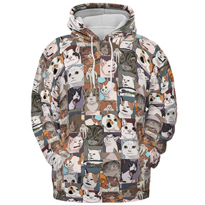 Funny Cat Internet Meme All-over Print Hoodie