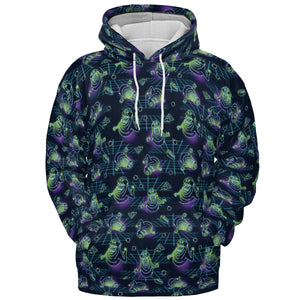 The Real Ghostbusters Slimer Classics Retro All-over Print Hoodie