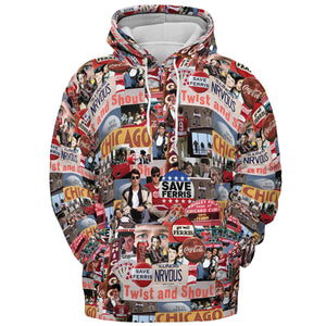 Vintage Aesthetic Ferris Bueller's Day Off All-over Print Hoodie