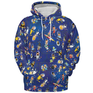 Outer Space Bob's Burgers All-over Print Hoodie