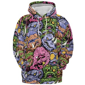 Nostalgic Villains Teenage Mutant Ninja Turtles All-over Print Hoodie