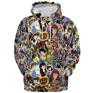 Sick Sad World Daria All-over Print Hoodie