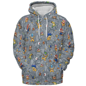 Super Mario Nintendo Video Game All-over Print Hoodie