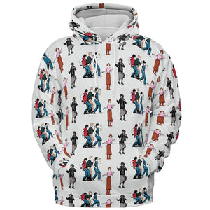 The Breakfast Club Characters Pattern All-over Print Hoodie