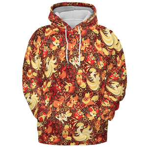 Pokemon Fire Pattern All-over Print Hoodie