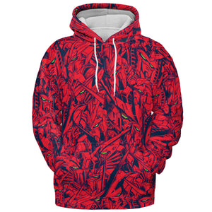 Gundam Camo Magenta Gundam All-over Print Hoodie