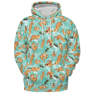 Bearded Dragon Pattern All-over Print Hoodie
