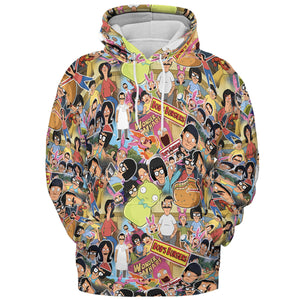 Bob's Burger Wonder Wharf All-over Print Hoodie