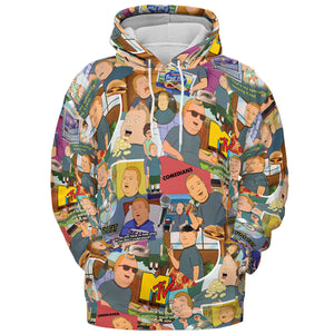 Bobby Face King Of The Hill All-over Print Hoodie