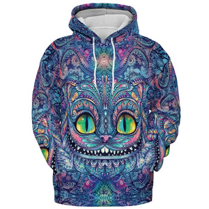 Cheshire Cat Alice In Wonderland All-over Print Hoodie