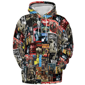 Classic Horror Movie Posters Monster Universal Scream Ghostface The Thing All-over Print Hoodie