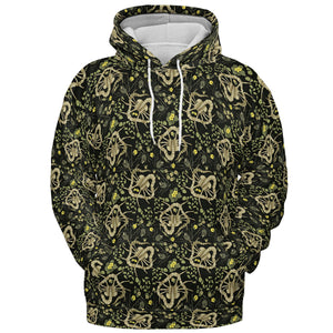 Facehugger Flower Pattern Alien All-over Print Hoodie