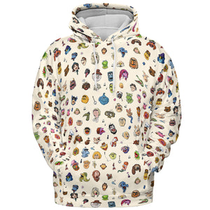 The Muppets Characters All-over Print Hoodie