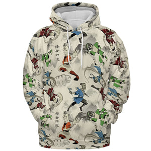Aang Katara Toph Beifong Sokka Avatar The Last Airbender All-over Print Hoodie