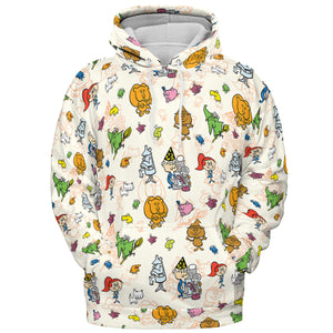Chibi Tales Of The Wizard Of Oz All-over Print Hoodie
