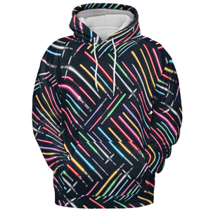 Lightsabers Star Wars Pattern All-over Print Hoodie