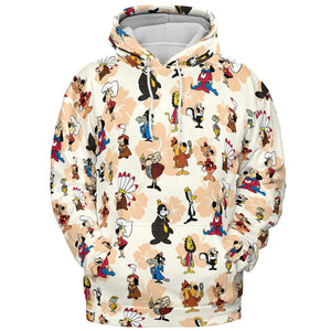 Nostalgia Underdog Characters All-over Print Hoodie