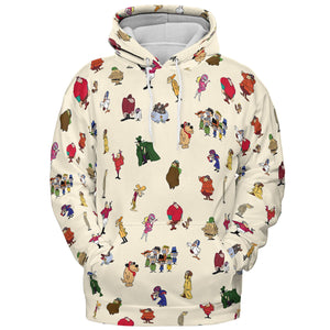 Wacky Races Characters All-over Print Hoodie
