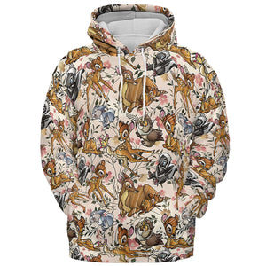 Little Wild Bambi All-over Print Hoodie