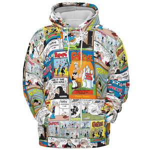 Olive Oyl Popeye Comic All-over Print Hoodie