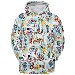 Cereal Favs Large Scale All-over Print Hoodie