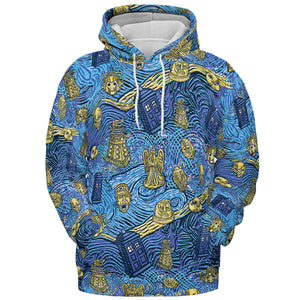 Starry Night Tardis Doctor Who All-over Print Hoodie