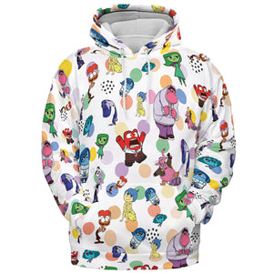 Emotion Characters Inside Out All-over Print Hoodie