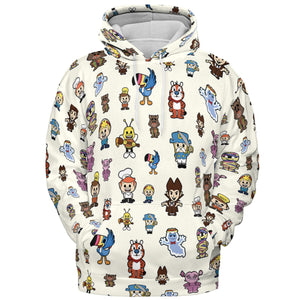 Breakfast Club Cereal Mascot All-over Print Hoodie