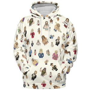 Old School Pro Wrestling All-over Print Hoodie