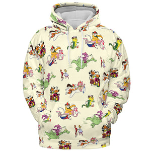 NBC Vintage Cartoon All-over Print Hoodie