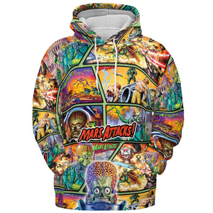 Ack! Ack! Ack! Mars Attacks All-over Print Hoodie