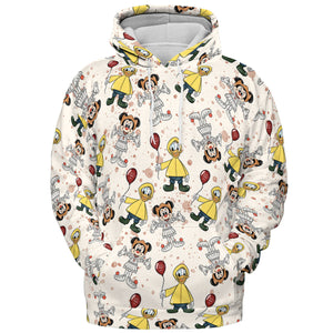 Mouse Clown All-over Print Hoodie