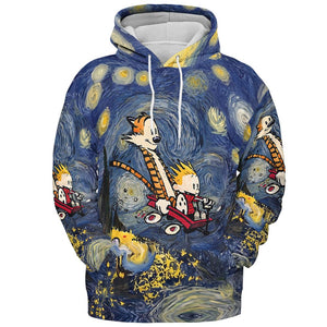 All-over Print Hoodie - 3J7SEN2T - Pullover Hoodie - 2