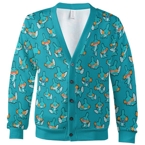 Cute Mudkips Pokemon Cardigan