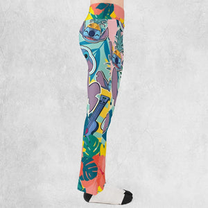 Weird But Cute Stitch Flare Leggings