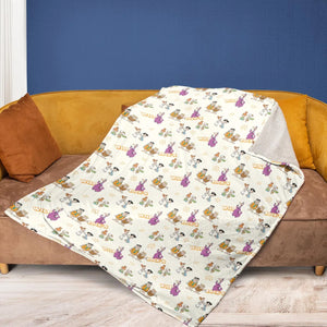 Rock'n The Flintstones Fleece Blanket