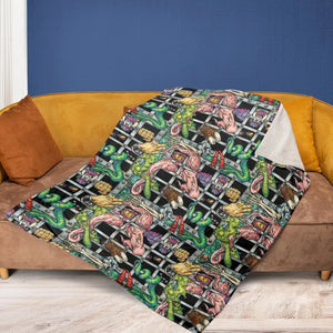 Castle Grayskull Dungeon He-man And The Masters Of The Universe Fleece Blanket