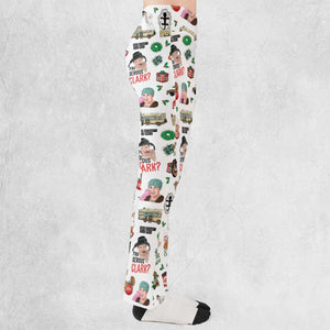 National Lampoon's Christmas Vacation Pattern Flare Leggings