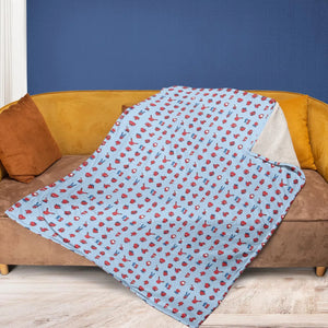 Funny Spider-Man Characters Pattern Fleece Blanket