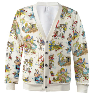 Alice In Wonderland Pattern Cardigan