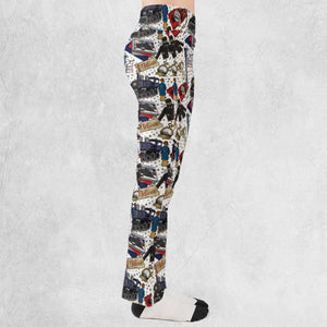The Polar Express Christmas Movie Flare Leggings