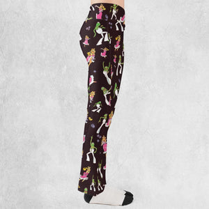 Disco Couple Kermit And Piggy The Muppet Show Flare Leggings