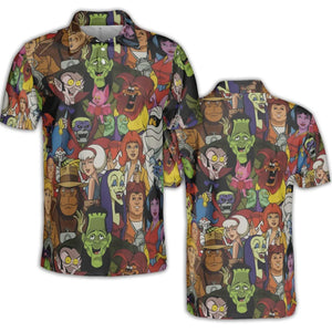 Frightfully Funny Ghostbusters Groovie Goolies AOP Men/Women Polo Shirt