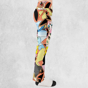 Cute Eevee Evolution Pokemon Flare Leggings