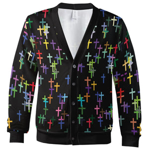 Christian Cross Cardigan