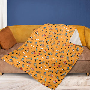 Stone Age The Flintstones Characters Fleece Blanket