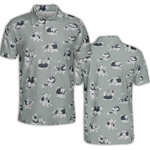 60s Sailors Battle Pattern AOP Men/Women Polo Shirt