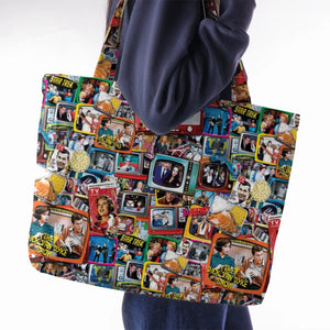 The 60s Classic TV Shows Large Tote Bag