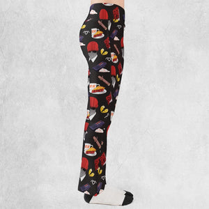 Twin Peaks Pattern Flare Leggings