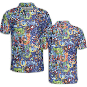Web Slinger Spider Man AOP Men/Women Polo Shirt